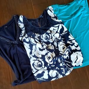 Set of 3 Women's Express Shirts size L